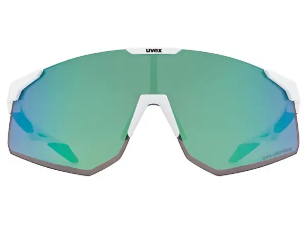 Uvex Pace Perform S ColorVision brýle White Matt/Mirror Green