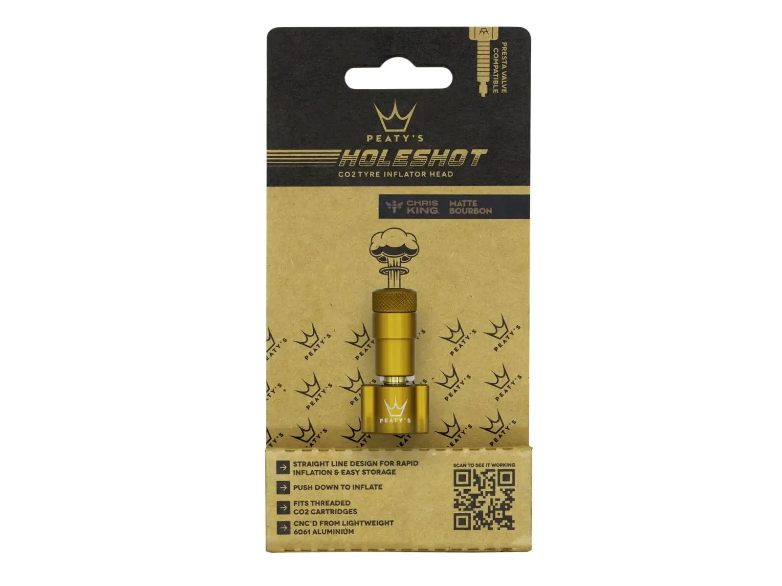 Peatys Holeshot CO2 hlavice pumpy Bourbon