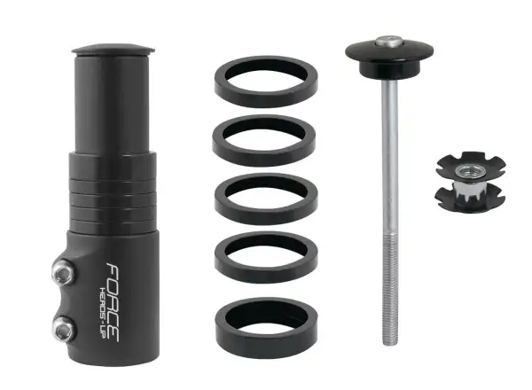 Force nástavec vidlice 1 1/8" Al, matná černá