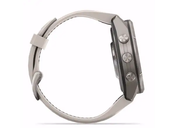 Garmin Fénix 9 Pro inReach 43 mm chytré hodinky Titanium Fog Gray/Dark Sandstone