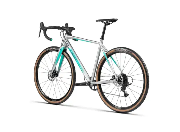 Bombtrack Tension 2 cyklokrosové kolo Glossy Grey / Green