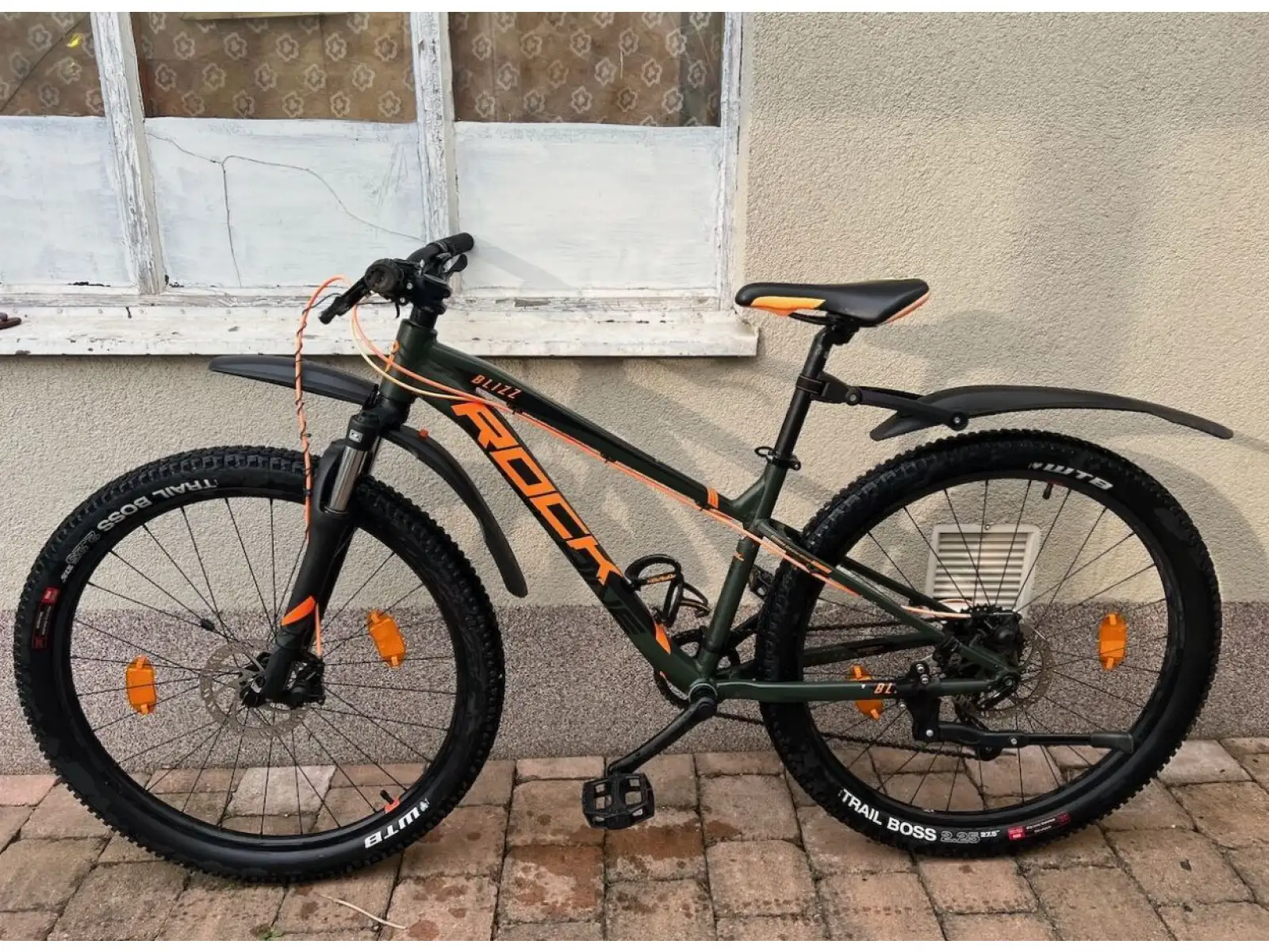 Rock Machine Blizz 24" HD dětské horské kolo Matte Khaki/Neon Orange/Black