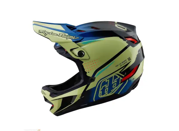 Troy Lee Designs D4 Composite integrální přilba Drip Glo Yellow