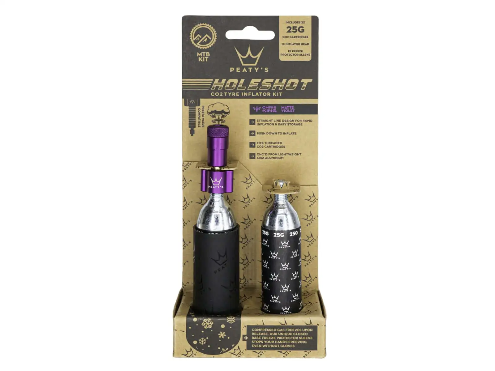 Peatys Holeshot CO2 sada 25 g Violet
