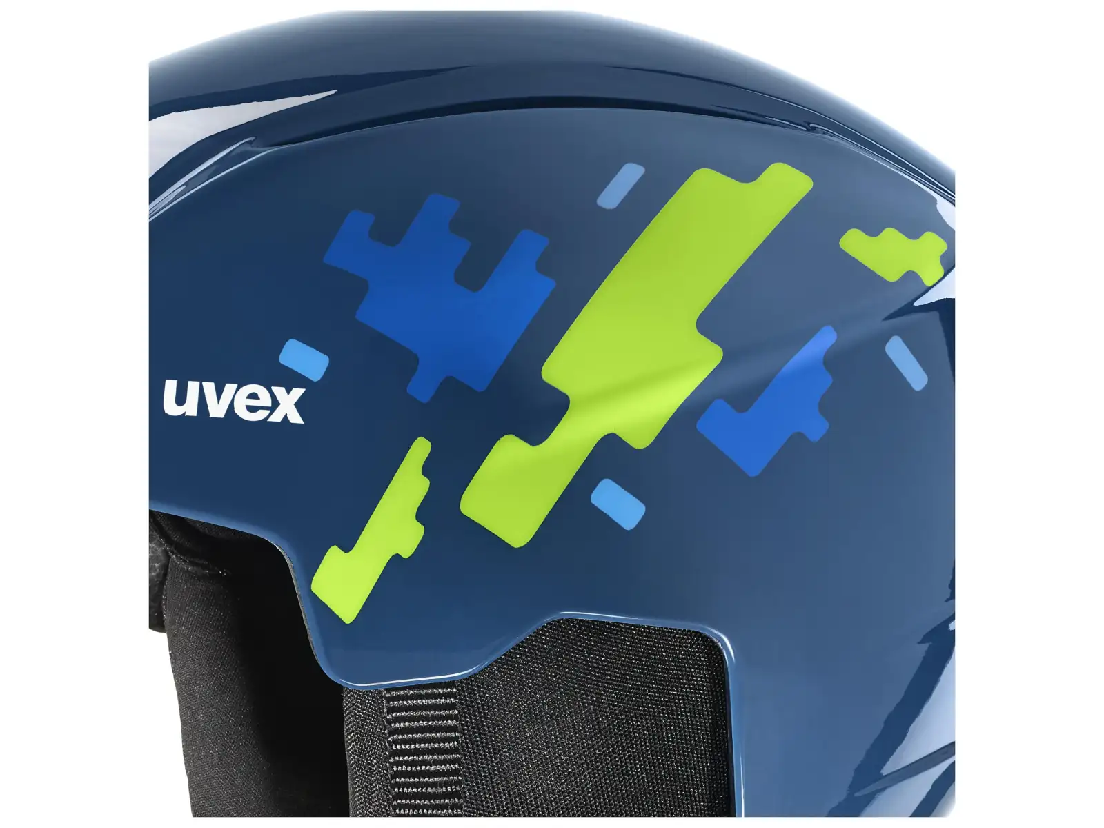 Uvex Viti set lyžařská helma a brýle blue puzzle