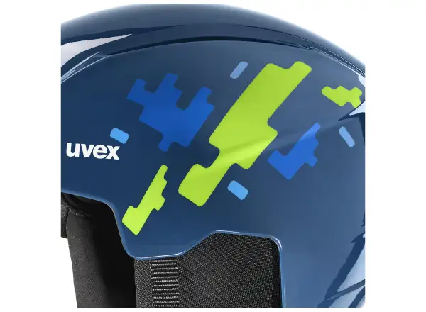 Uvex Viti set lyžařská helma a brýle blue puzzle