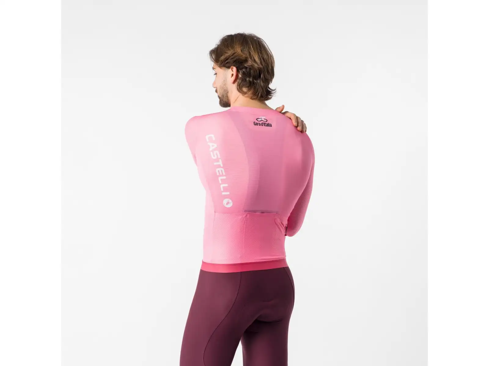 Castelli Giro 109 Corretto pánský dres dlouhý rukáv Rosa Giro