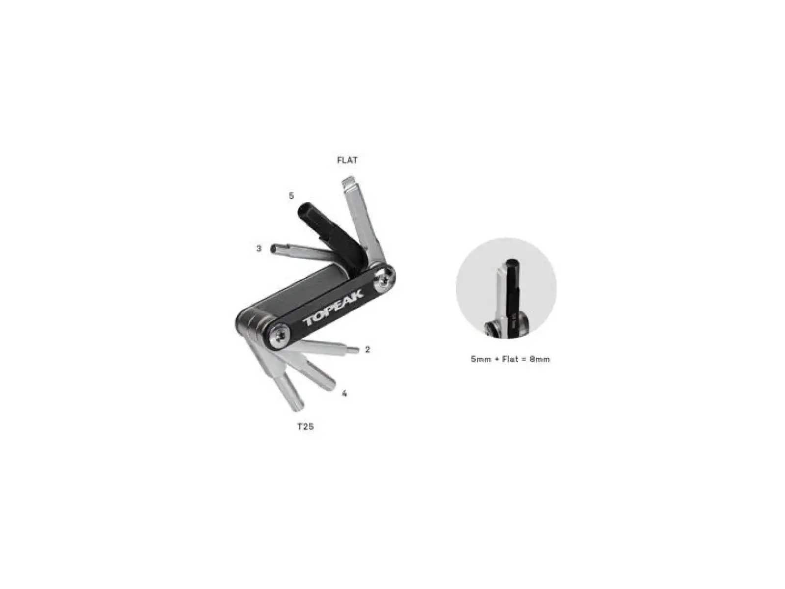 Topeak Ninja+ ToolBox Mini sada nářadí pod košík 7 funkcí