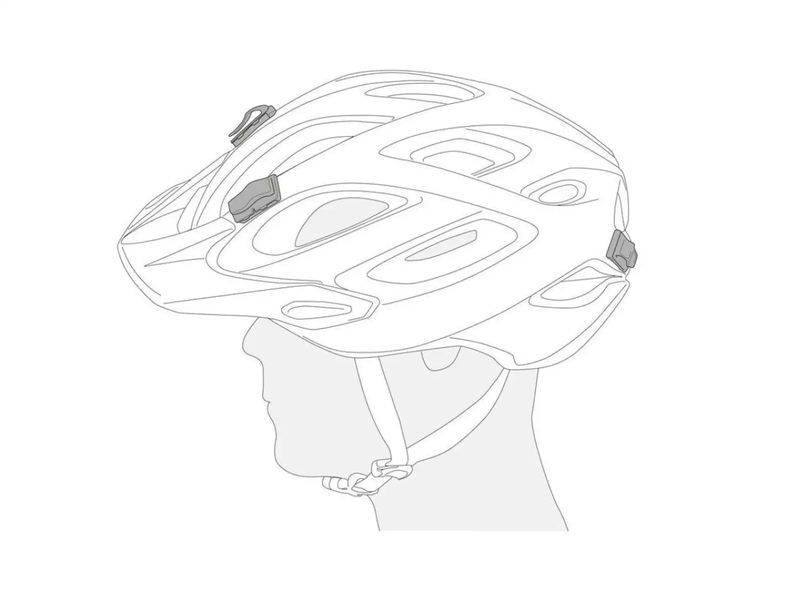 Petzl Uni Adapt nalepovací klipy pro čelovku