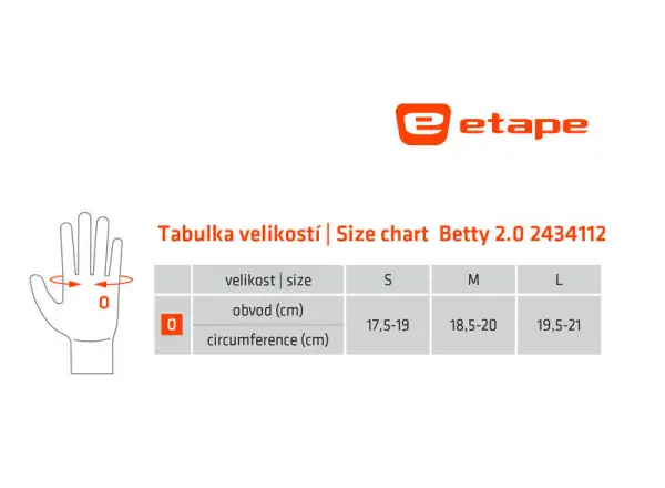 Etape Betty 2.0 dámské rukavice černá/růžová