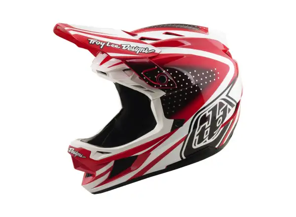 Troy Lee Designs D4 Polyacrylite MIPS přilba Line Fire/white