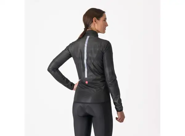 Castelli Squall Shell dámská bunda Light Black/Silver Gray