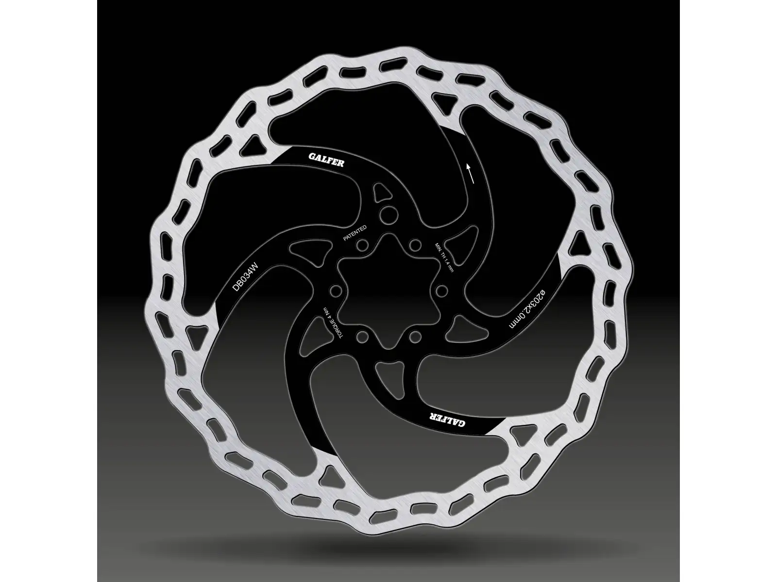 Galfer E-Bike Disc Wave brzdový kotouč 203x2,0 mm