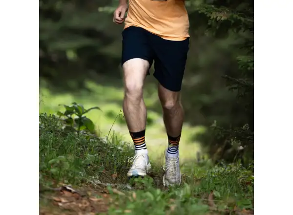 Sidas Run Anatomic Light Crew běžecké ponožky bílo-černá