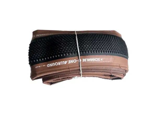 Schwalbe G-One Allround RaceGuard TLR 45-622 gravel plášť kevlar, hnědý bok - Nebaleno