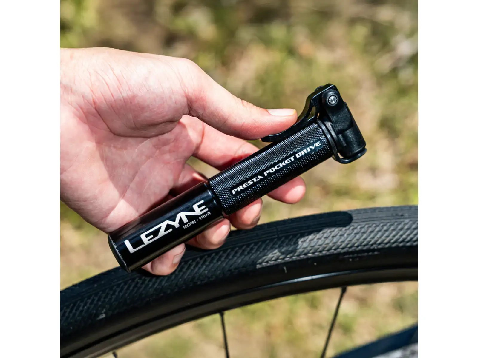 Lezyne Presta Pocket Drive pumpička Black/Gold