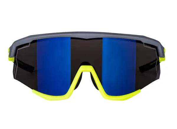 Force Sonic cyklistické brýle šedá/fluo, modrofialová zrcadlová skla
