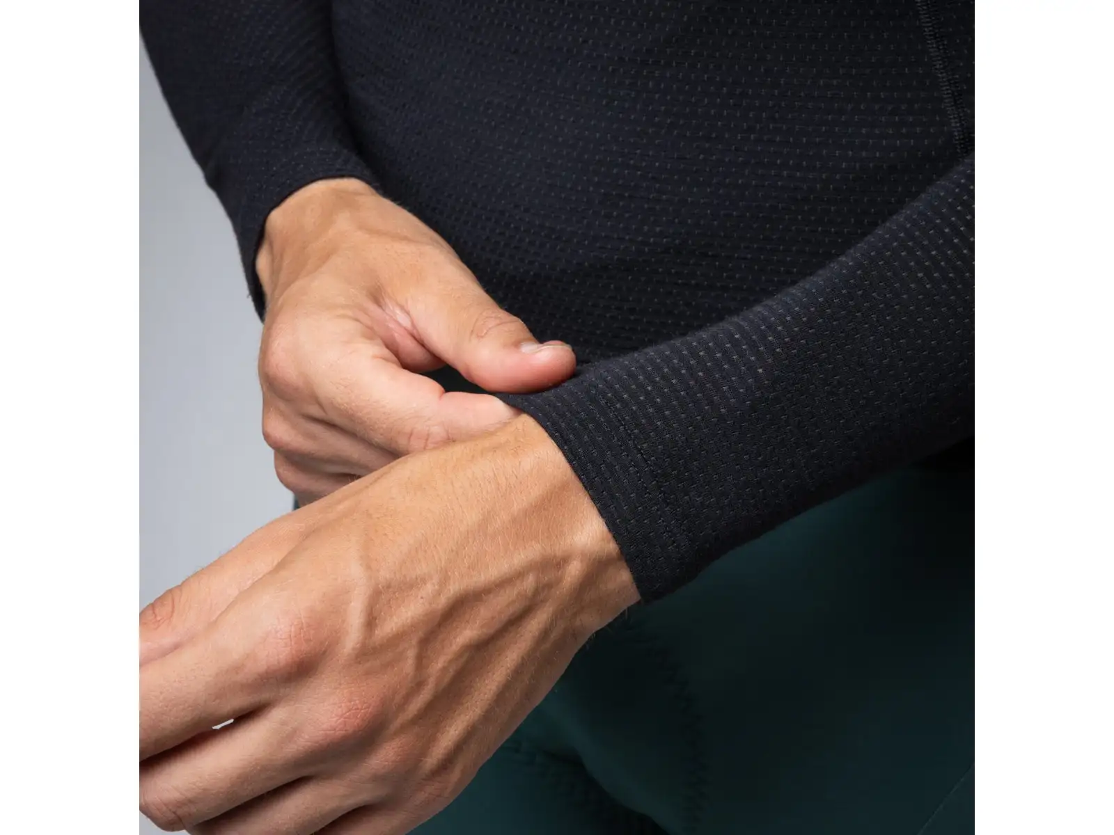 Alé Intimo Merino pánské spodní triko dlouhý rukáv Black
