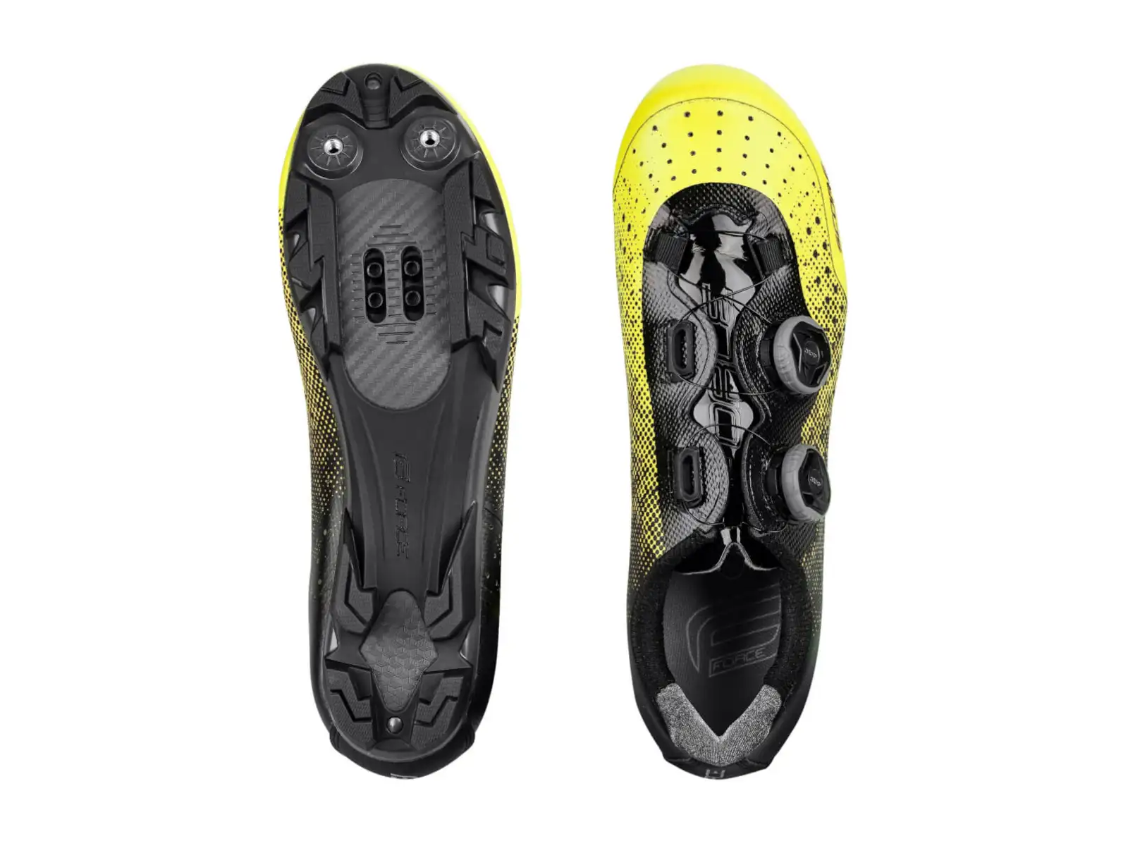 Force Score MTB pánské tretry fluo/černá