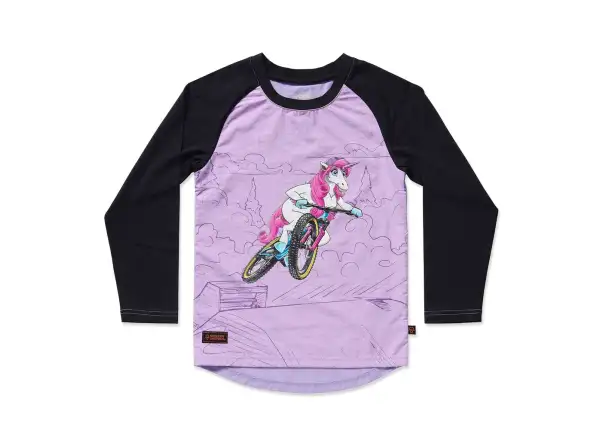 Kids Ride Shotgun Unicorn Windproof dětský dres dlouhý rukáv