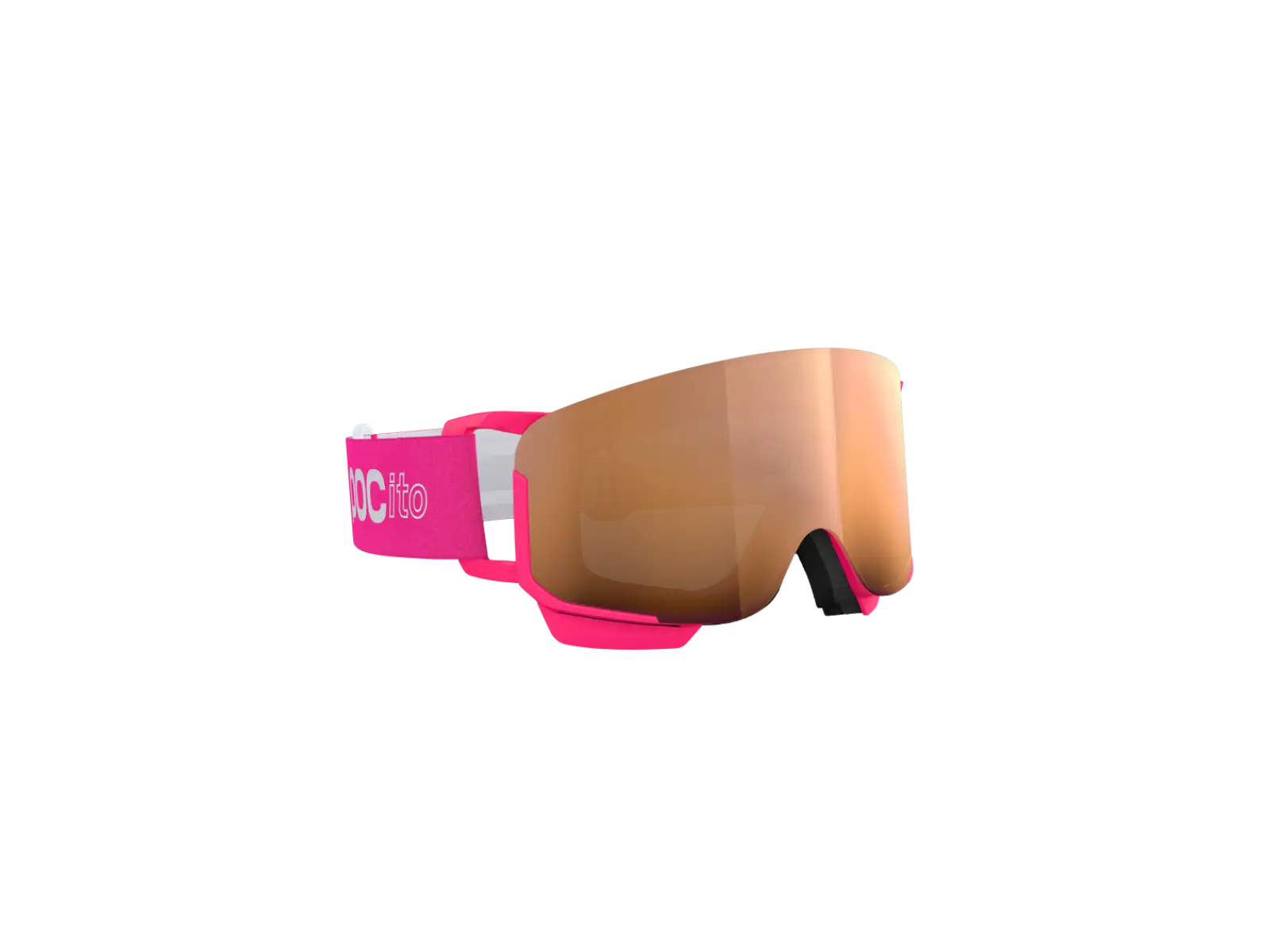 POC POCito Nexal dětské lyžařské brýle Fluorescent Pink/Partly Sunny Light Orange