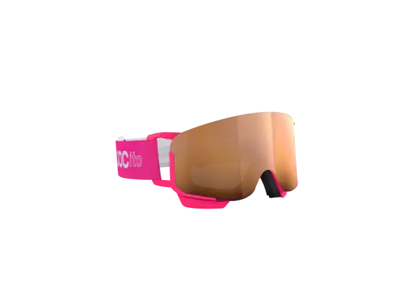 POC POCito Nexal dětské lyžařské brýle Fluorescent Pink/Partly Sunny Light Orange
