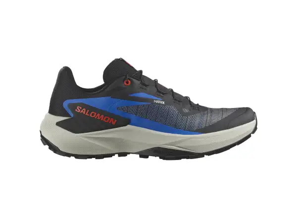 Salomon Genesis pánská běžecká obuv Black/French Blue/Cherry Tomato