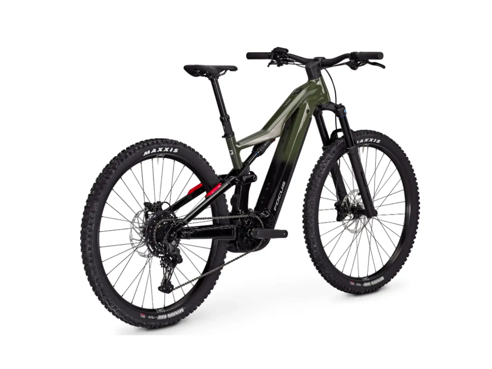 Focus Thron2 6.7 celoodpružené elektrokolo 600 Wh Urbangreen / Magicblack