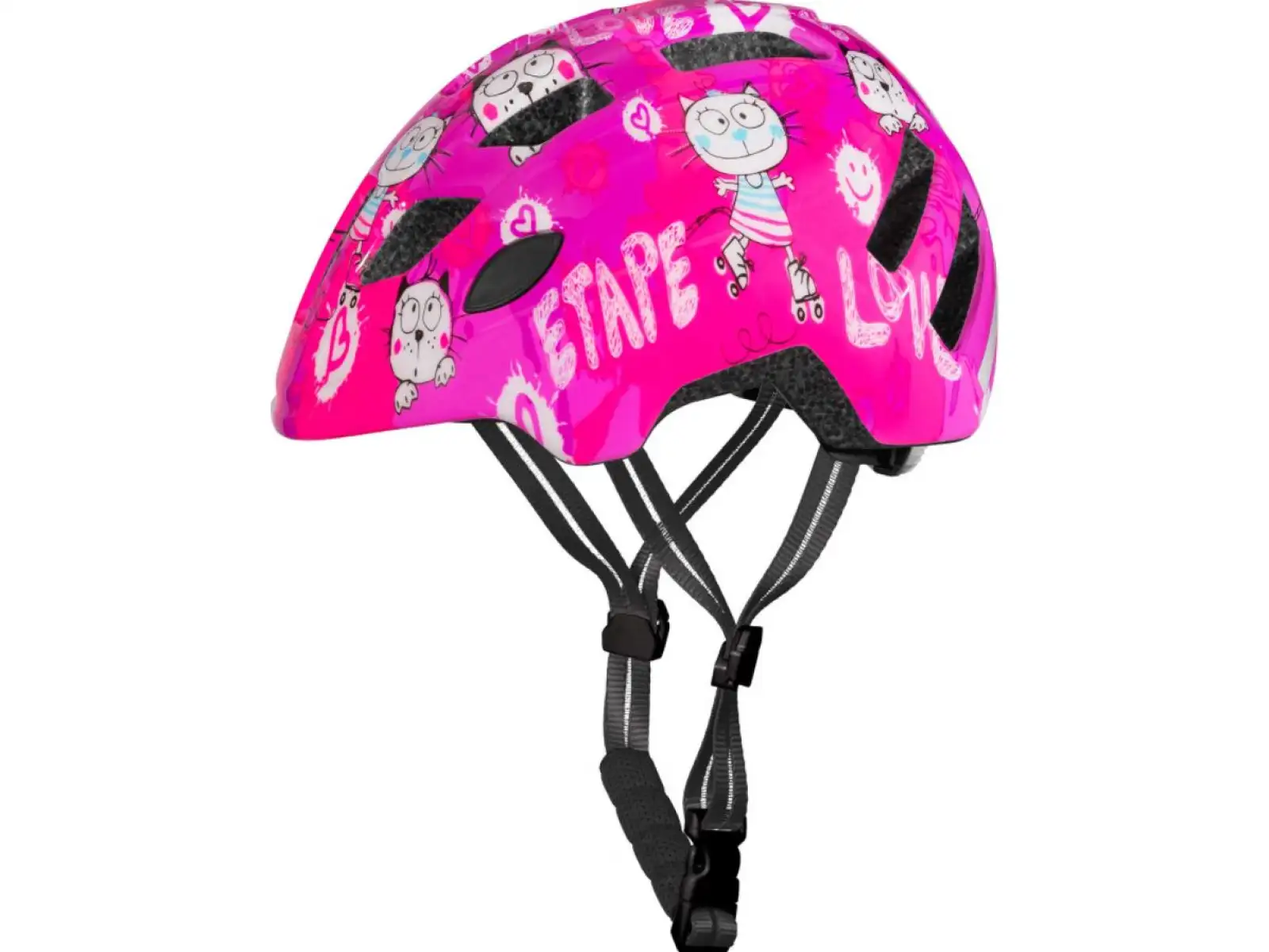 Etape Kitty 2.0 dětská cyklistická přilba růžová