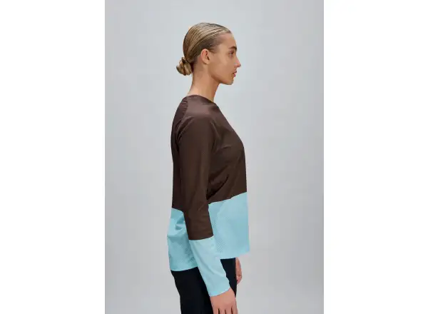 POC Motion Air dámský dres dlouhý rukáv Bronzite Brown/Lazurite Blue