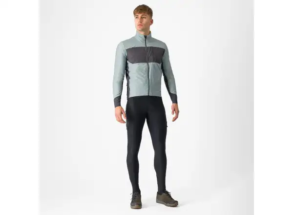 Castelli Unlimited Puffy pánská bunda Defender Green/Dark Grey