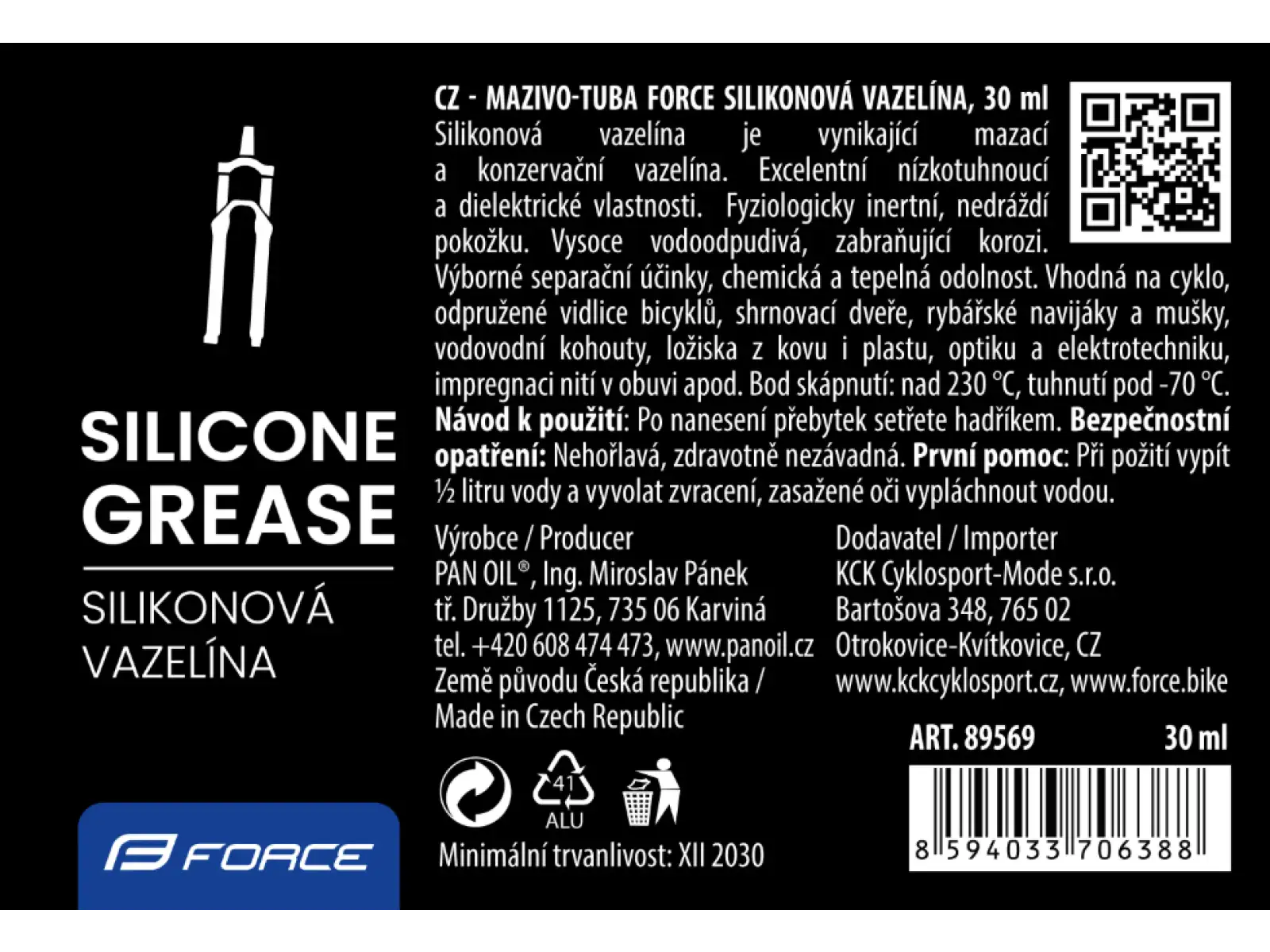 Force silikonová vazelína 30ml