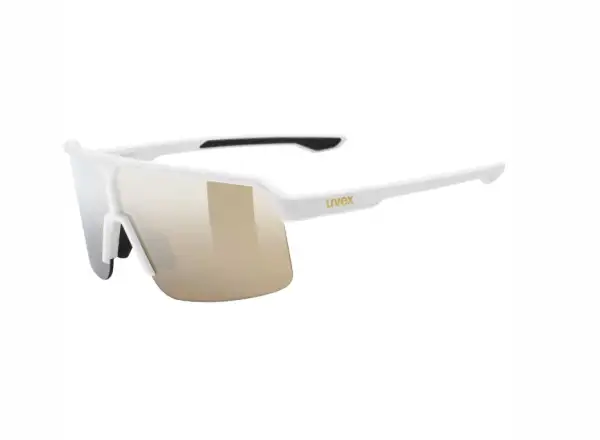 Uvex Ramp cyklistické brýle White matt/Mirror Gold