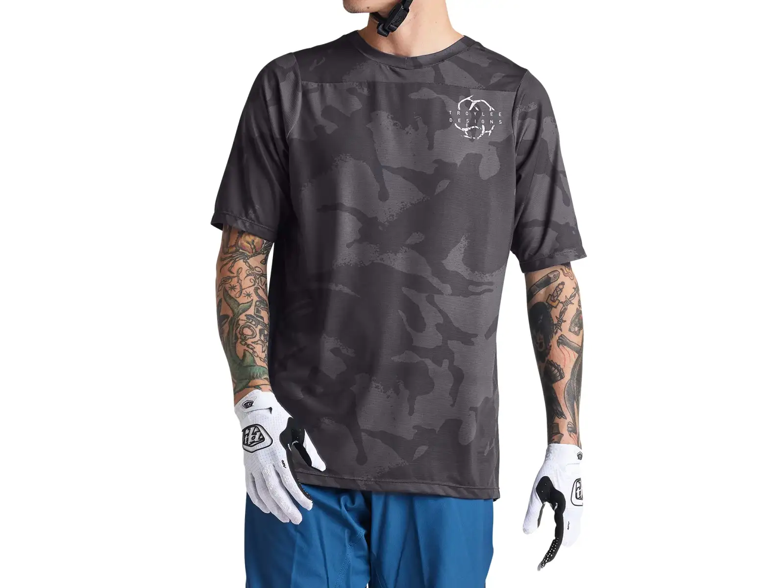 Troy Lee Designs Skyline pánský dres krátký rukáv Shadow Camo Carbon