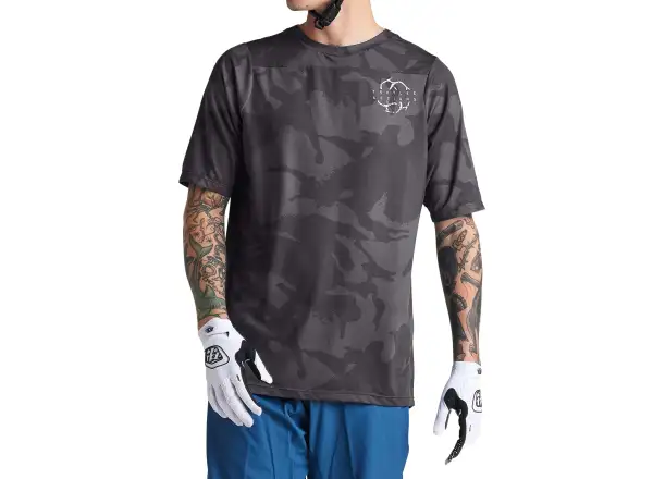 Troy Lee Designs Skyline pánský dres krátký rukáv Shadow Camo Carbon