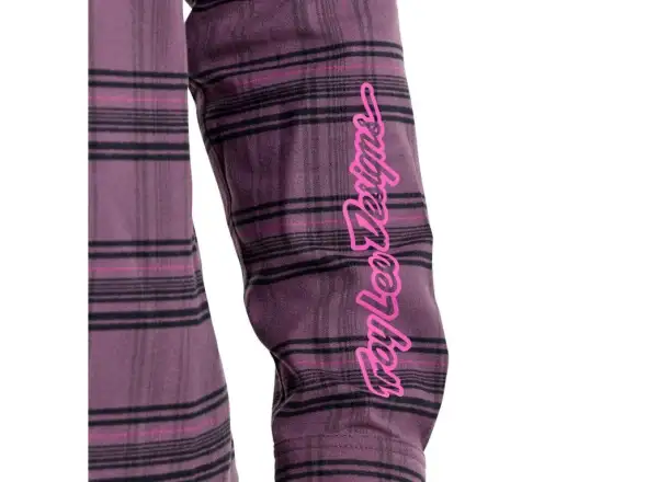 Troy Lee Designs Grind Flannel pánská košile Plaid Deep Purple