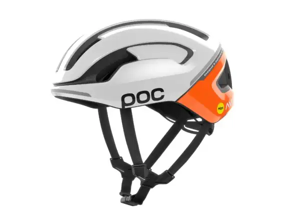 POC Omne Beacon MIPS cyklistická přilba Fluorescent Orange AVIP/Hydrogen White