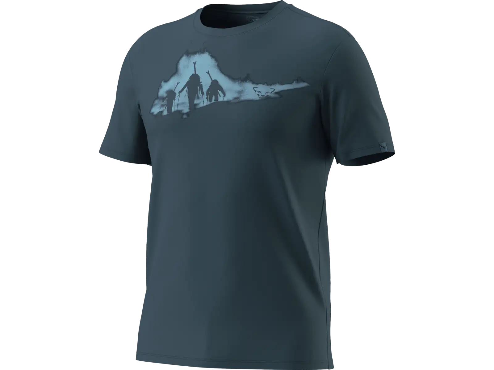 Dynafit Graphic Cotton pánské triko krátký rukáv Smoke Blue/Tabloid