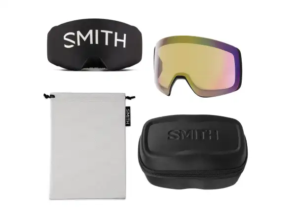 Smith 4D Mag XL lyžařské brýle Black / ChromaPop Sun Red Mirror (2 skla)
