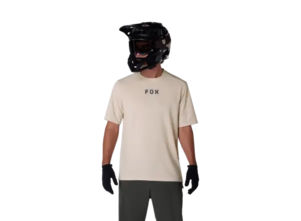 Fox Ranger pánský dres krátký rukáv Wordmark Chalk