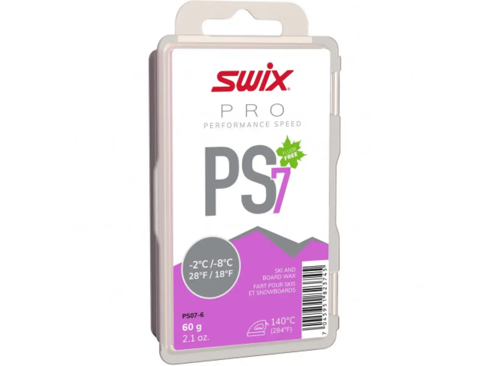 Swix PS07-6 Pure Speed skluzný vosk 60g