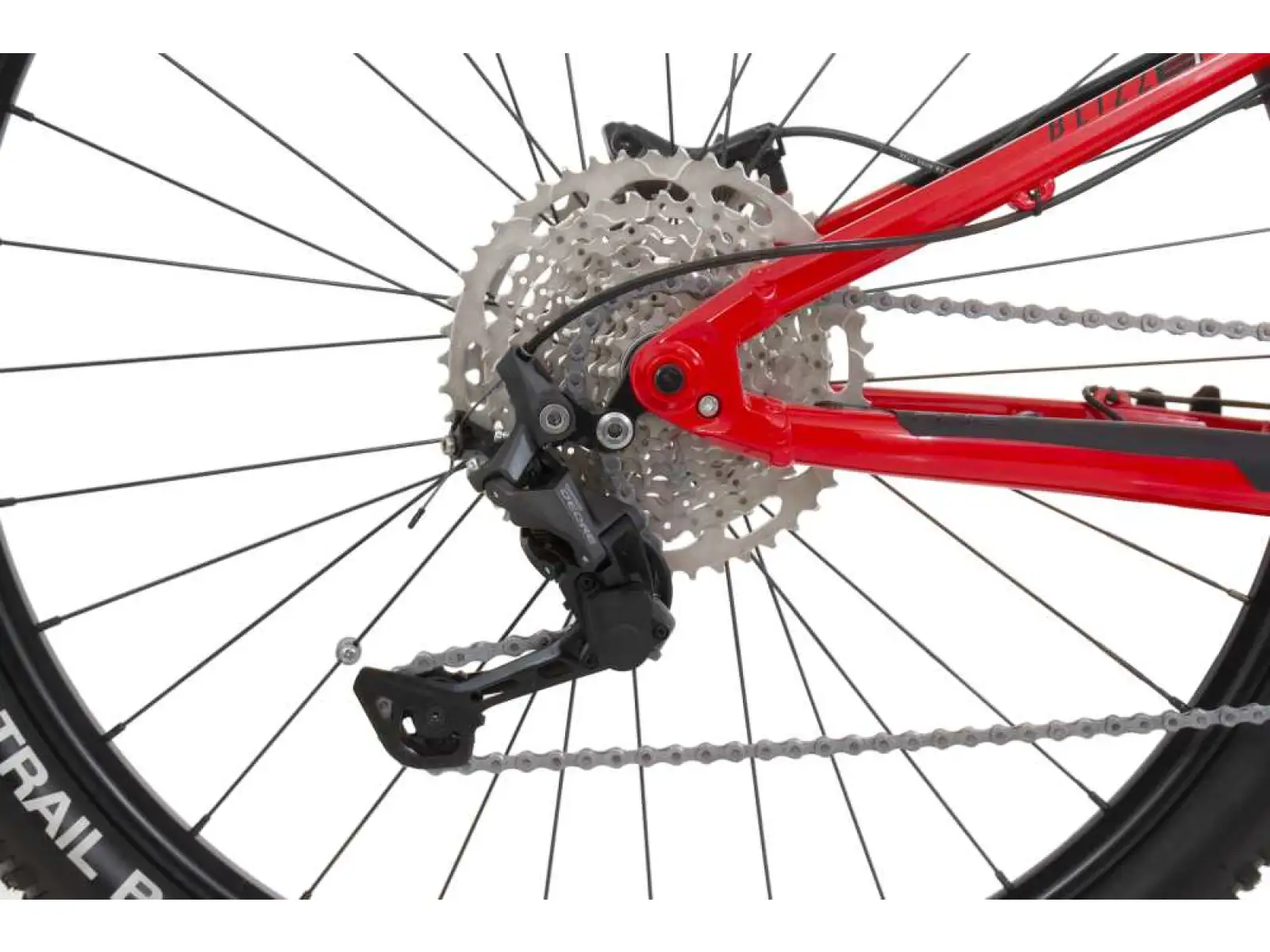Rock Machine Blizz INT e40-29 horské elektrokolo gloss red/silver/black