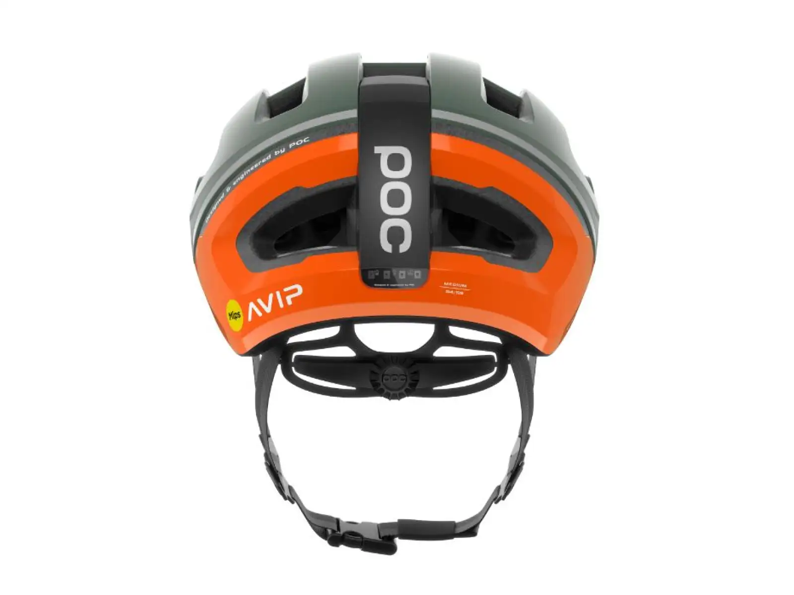 POC Omne Beacon MIPS cyklistická přilba Fluorescent Orange AVIP/Epidote Green Matt