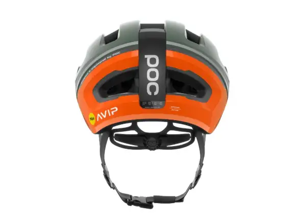 POC Omne Beacon MIPS cyklistická přilba Fluorescent Orange AVIP/Epidote Green Matt