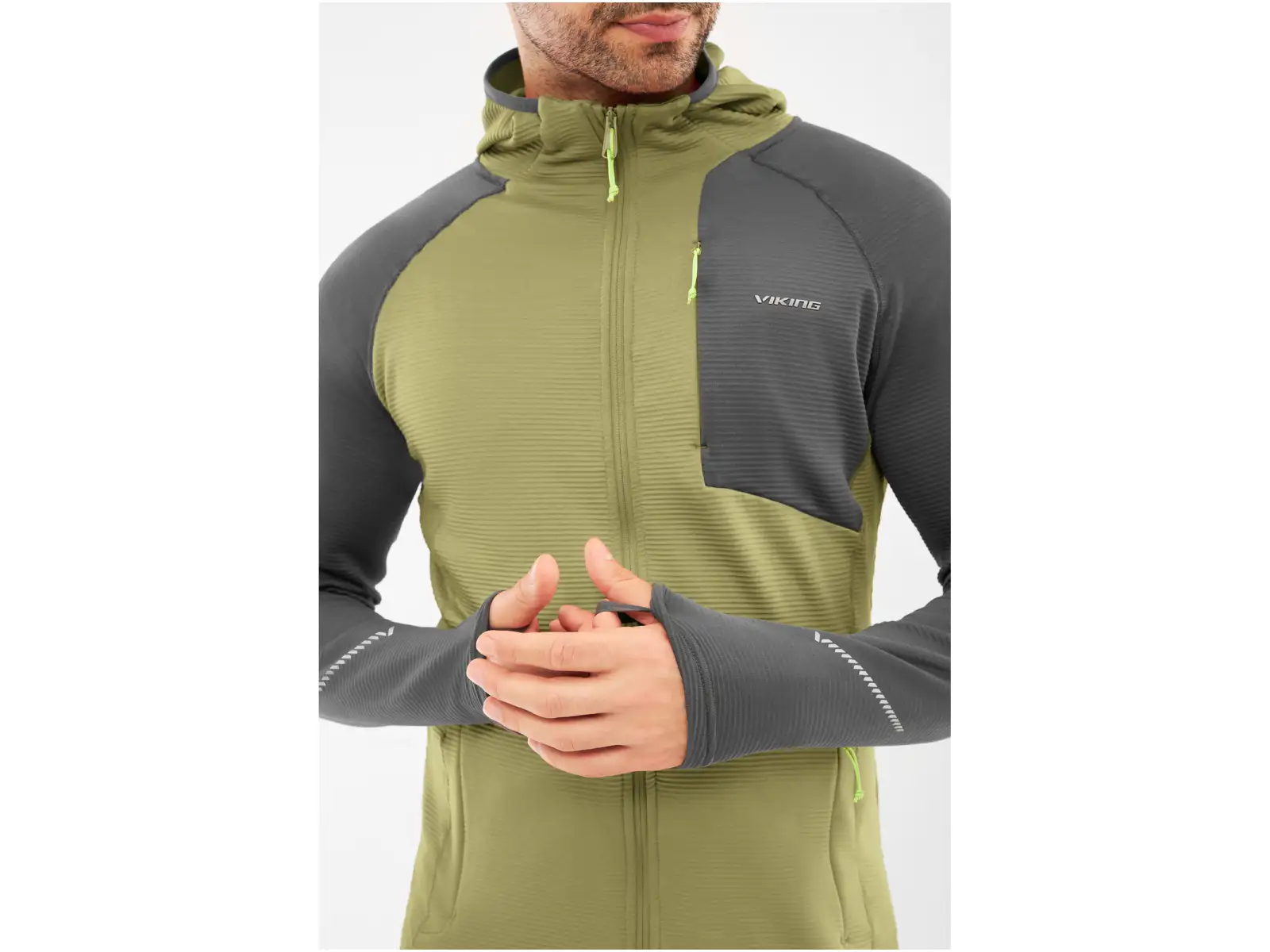 Viking Birger pánská mikina Olive/Grey