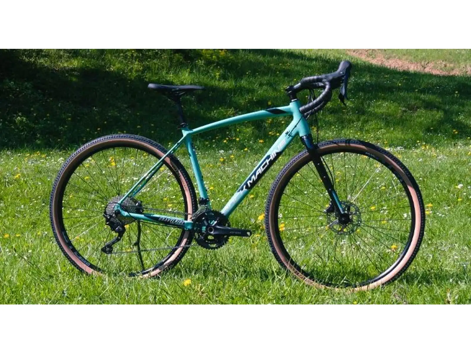 Rock Machine GravelRide 500 gloss light slate/black/silver gravel kolo