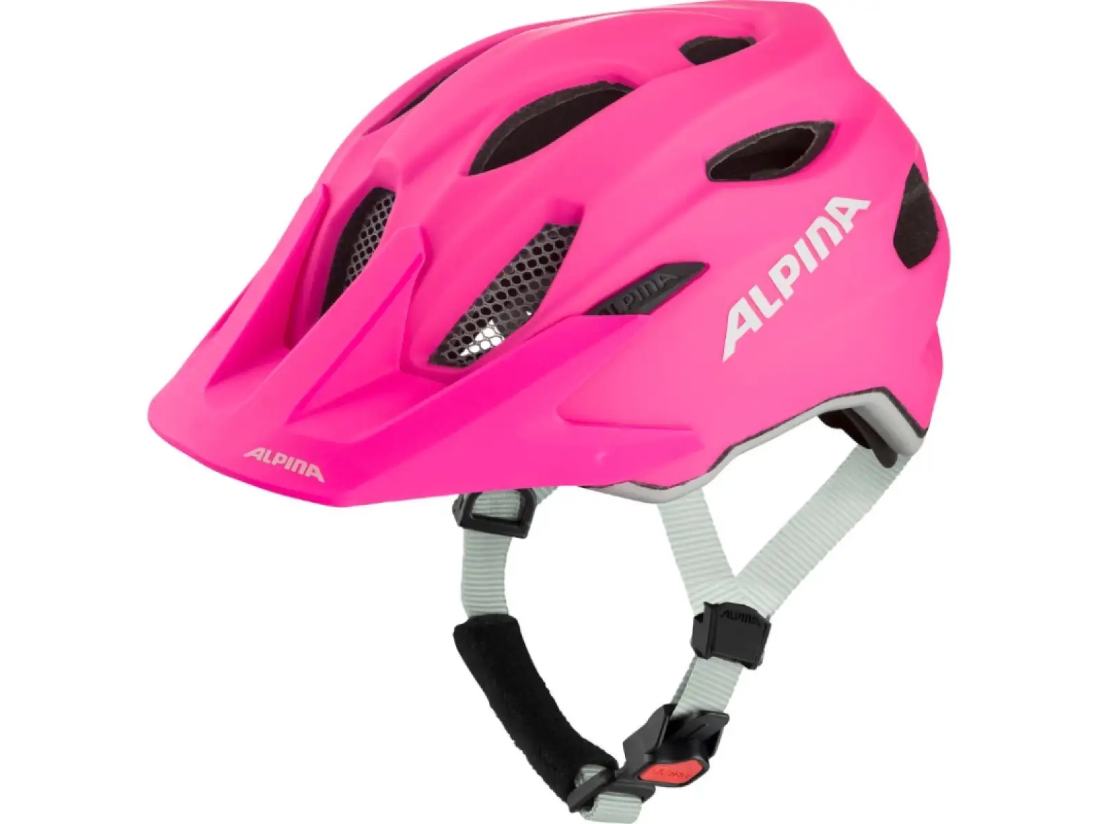 Alpina Carapax JR. cyklistická přilba Shocking Pink Matt