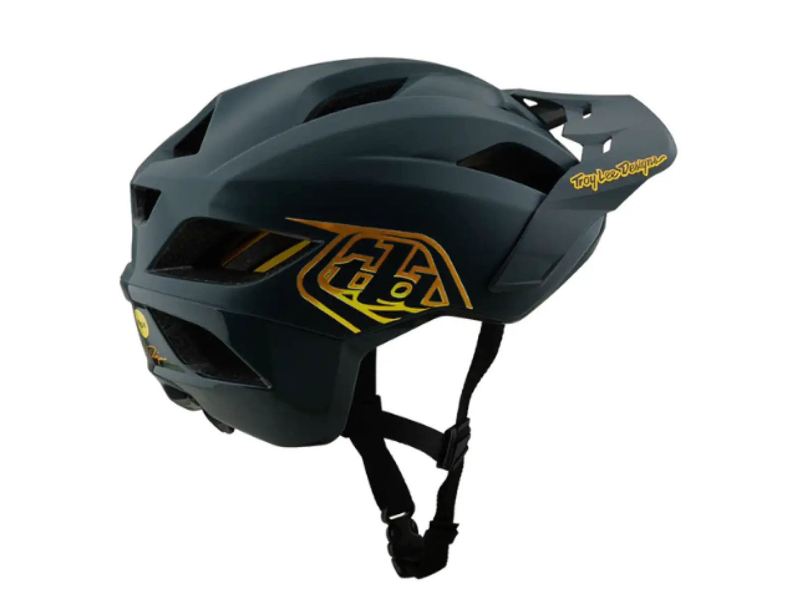 Troy Lee Designs Flowline Point dětská helma Gray/Gold