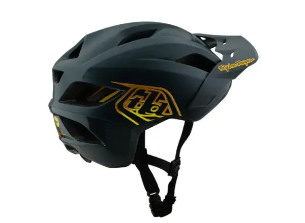 Troy Lee Designs Flowline Point dětská helma Gray/Gold