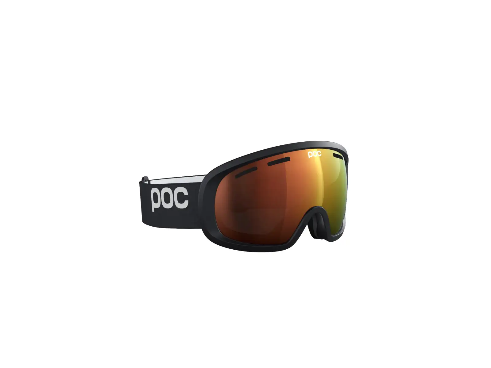 POC Fovea Mid lyžařské brýle Uranium Black/Partly Sunny Orange